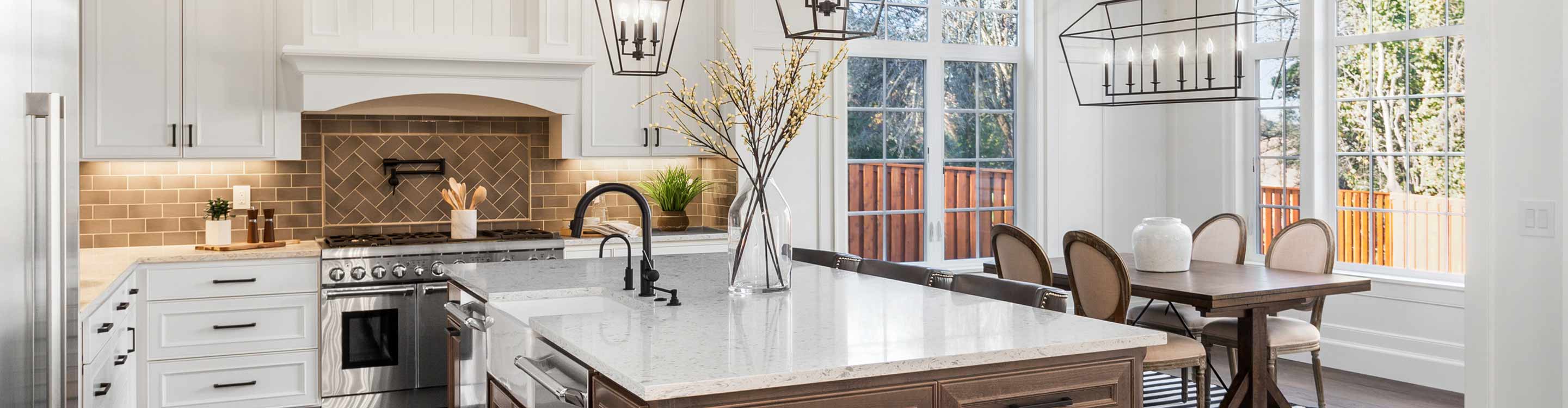 tile backsplash in a rustic kitchen